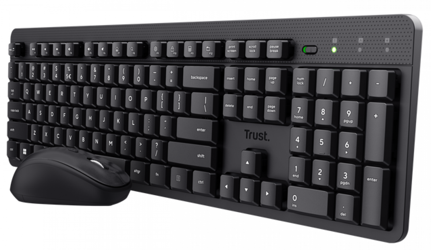 Perifērijas komplekts Trust Ody II Silent Black (25018)