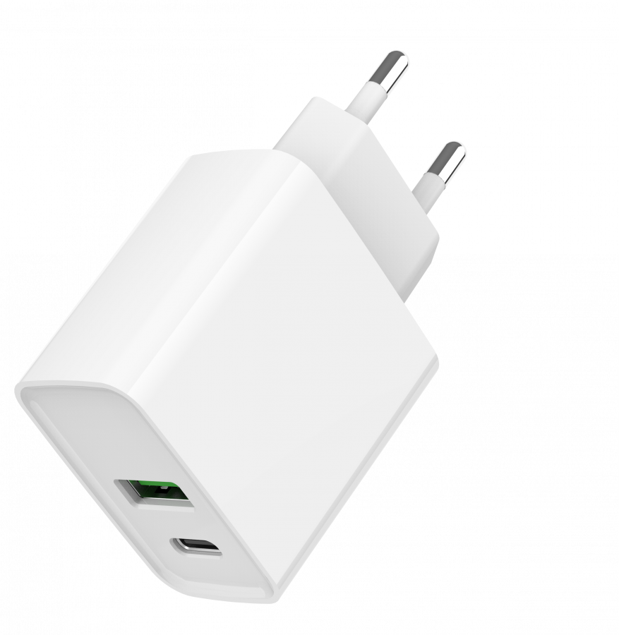 Charger Gembird 2-port USB Fast Charger (TA-UC-PDQC20-01-W)