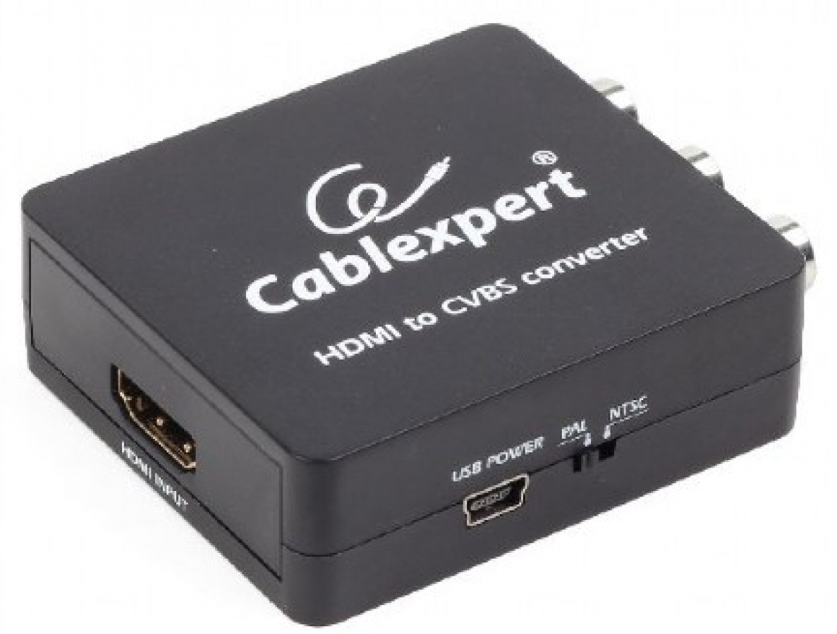 Adapteris Gembird HDMI to CVBS + Stereo Audio Converter (DSC-HDMI-CVBS-001)