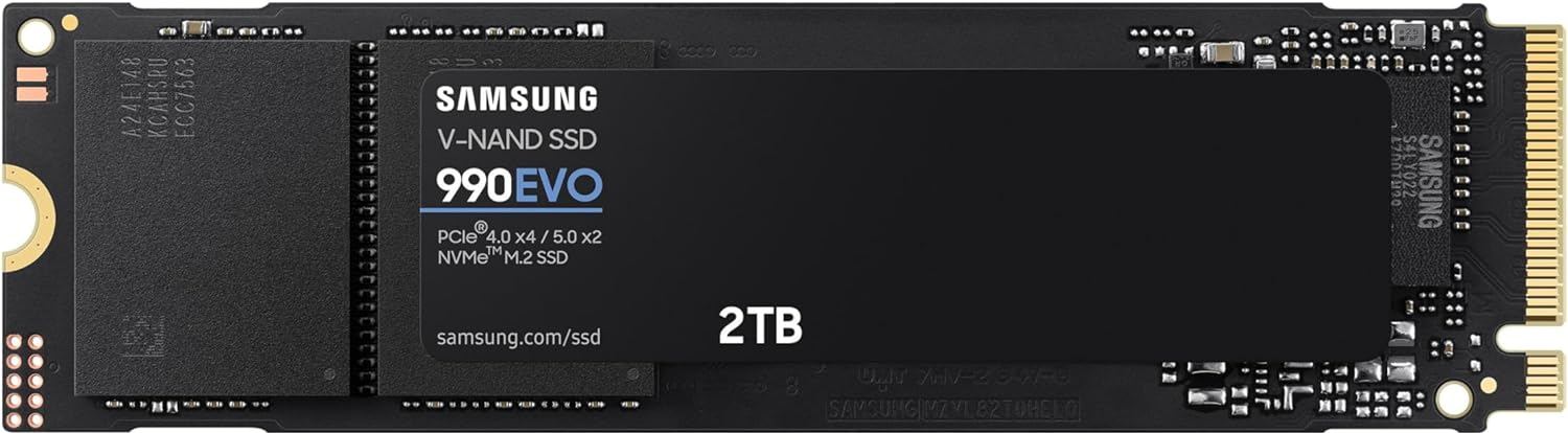 Cietais disks Samsung 990 EVO NVMe M.2 SSD 2TB (MZ-V9E2T0BW)