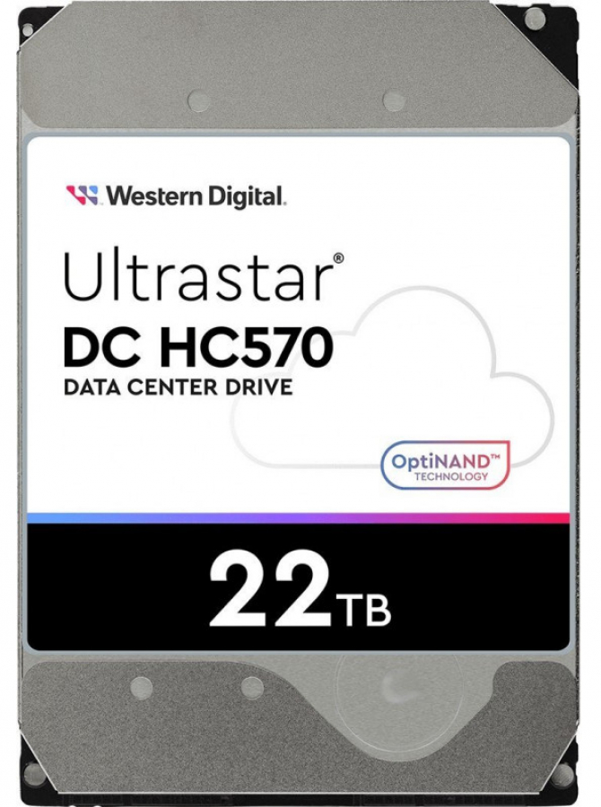 Cietais disks Western Digital 22TB DC HC570 (0F48052)
