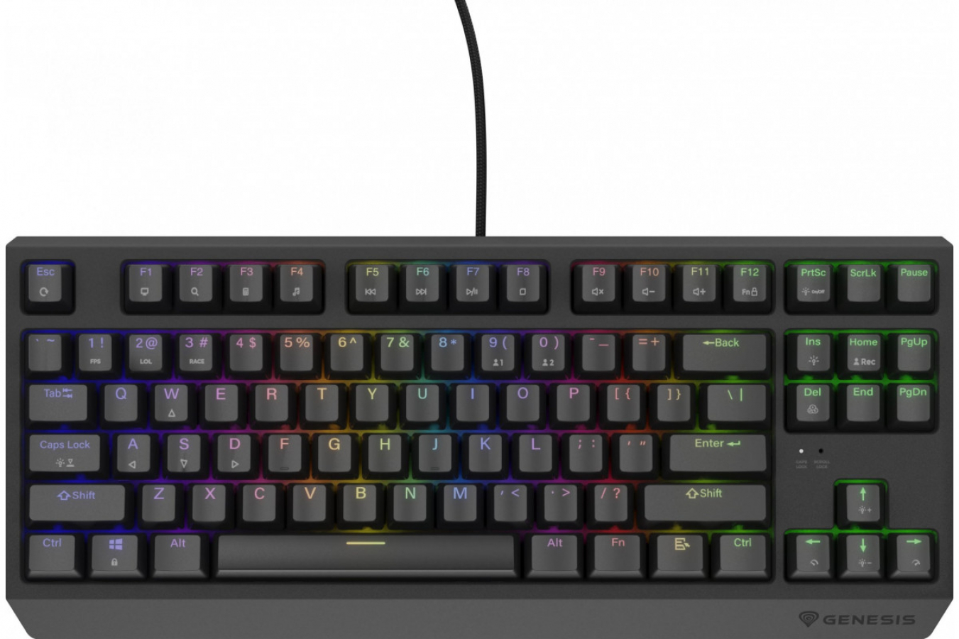 Klaviatūra Genesis Thor 230 TKL Outemu Brown (NKG-2079)