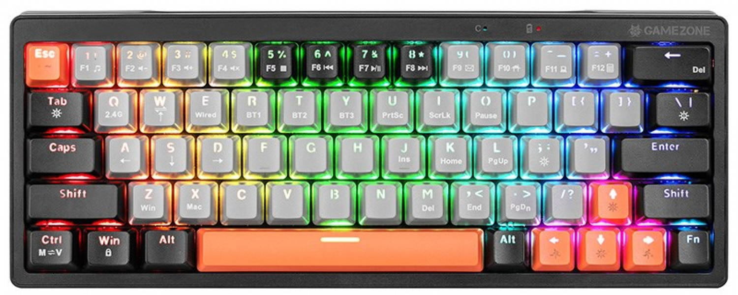 Klaviatūra Tracer GAMEZONE EVO1 HOT SWAP 63 Grey (TRAKLA47297)