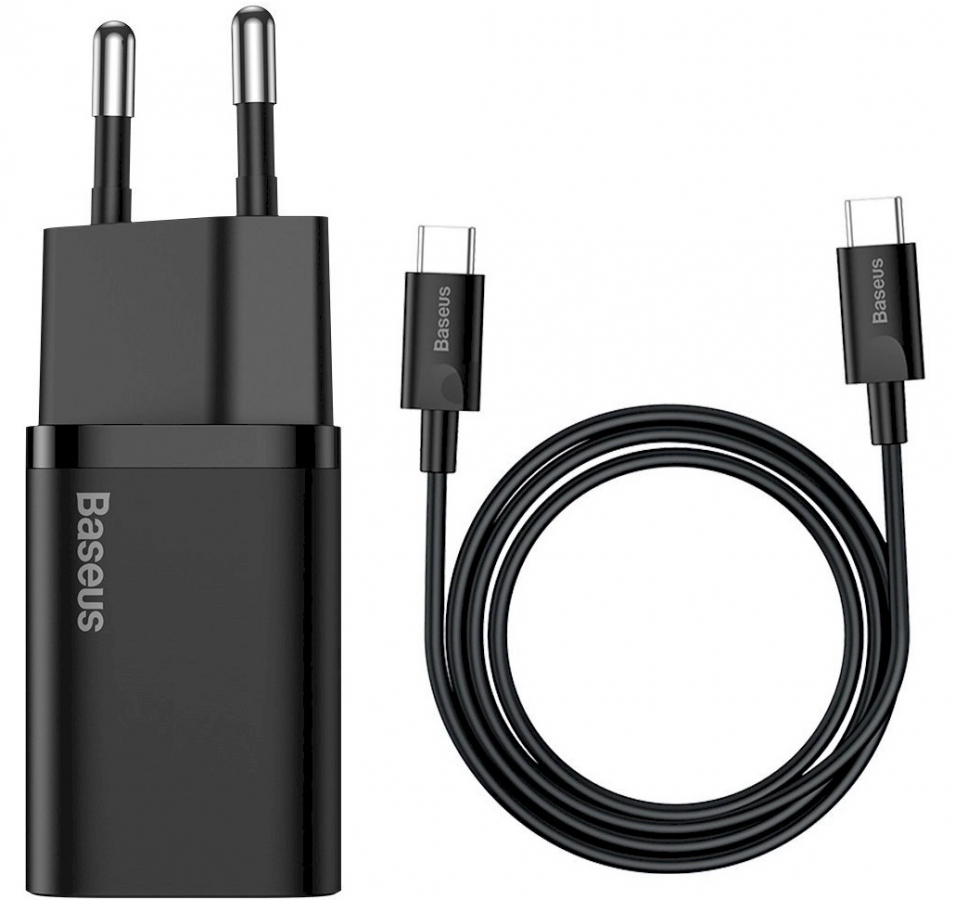 Lādētājs Baseus Super Si Quick 1C 25W Black (TZCCSUP-L01)