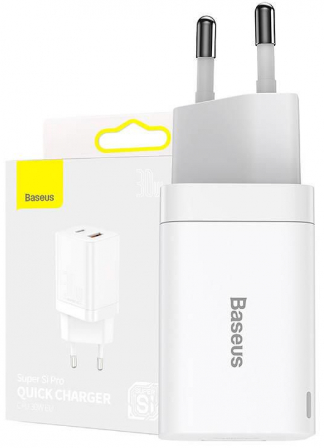Lādētājs Baseus Super Si Pro Quick 30W White (CCSUPP-E02)