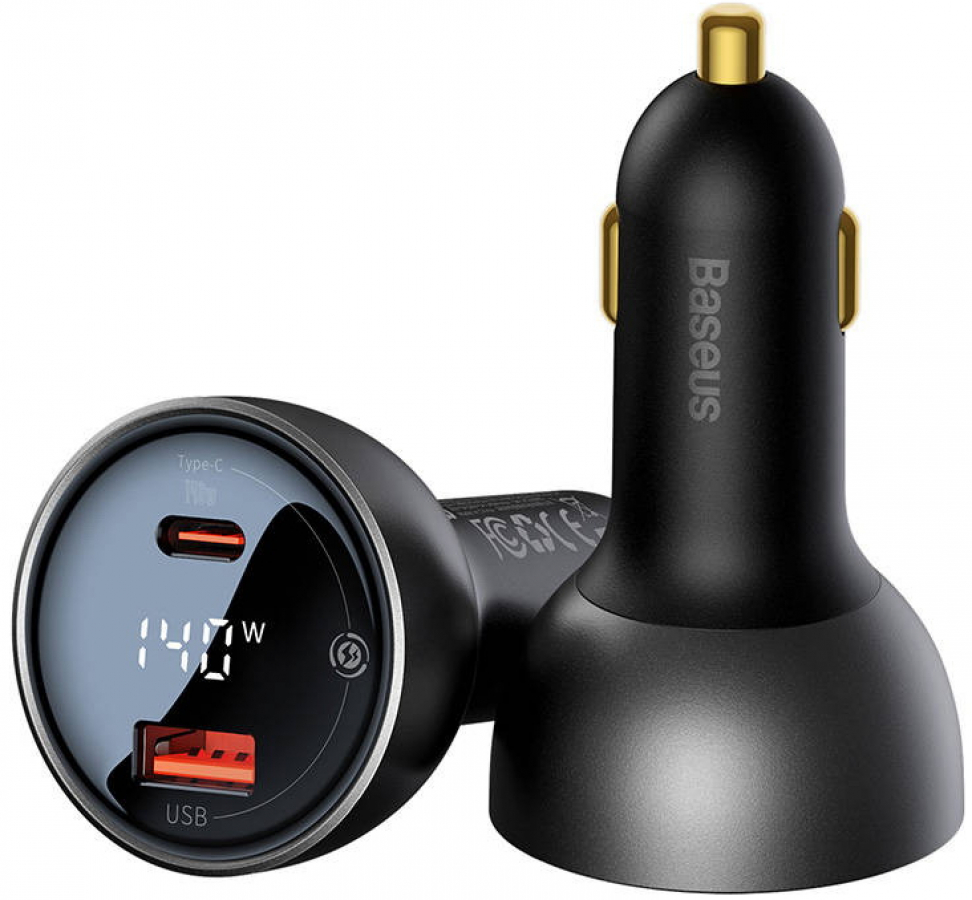 Auto lādētājs Baseus Superme Series 140W Black (CGZX070001)