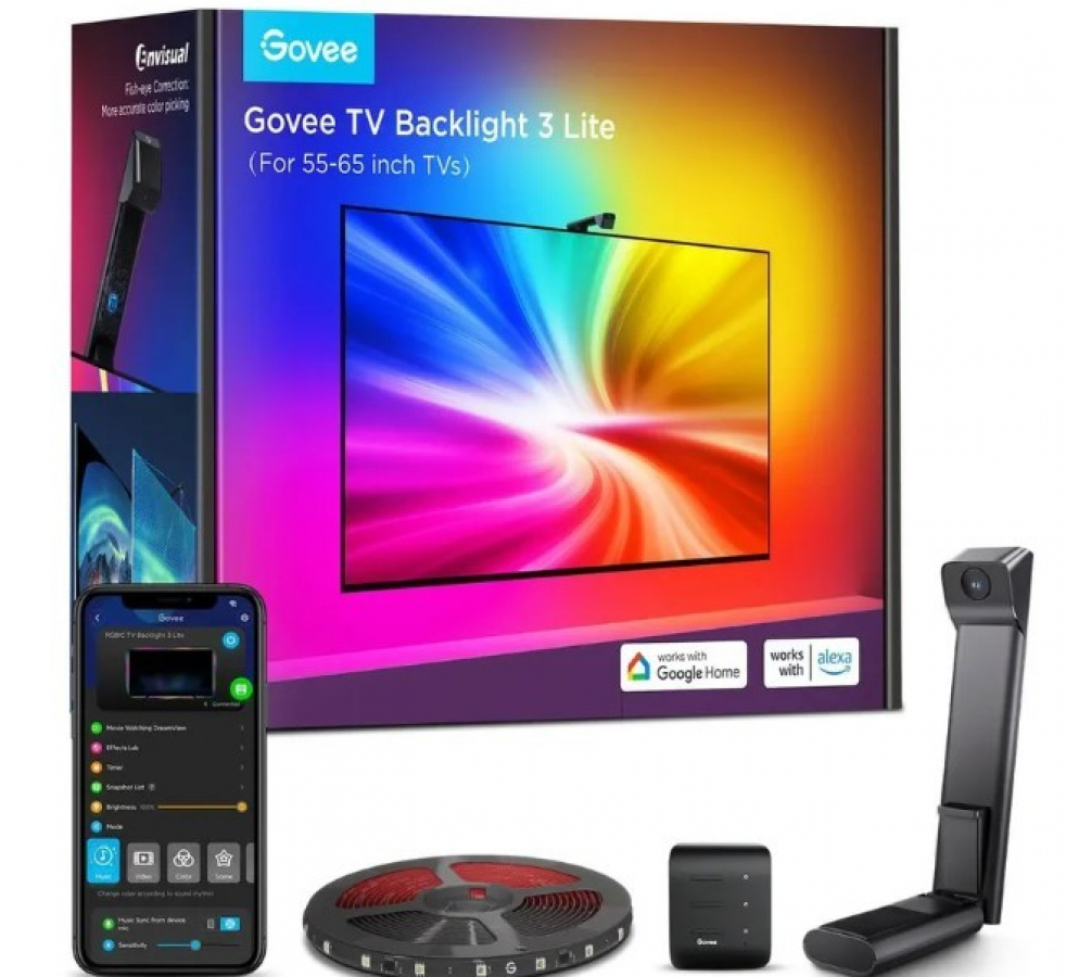 LED lente Govee H60993D1 Wi-Fi / Bluetooth / RGBIC 3.6m (H60993D1)
