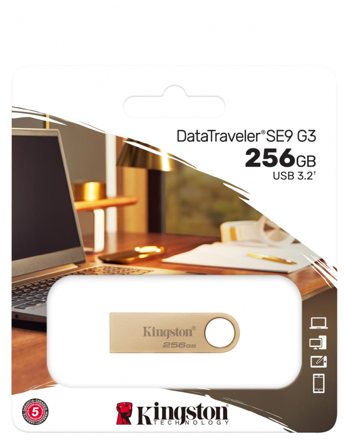 Zibatmiņa Kingston DataTraveler SE9 G3 256GB Metal (DTSE9G3/256GB)