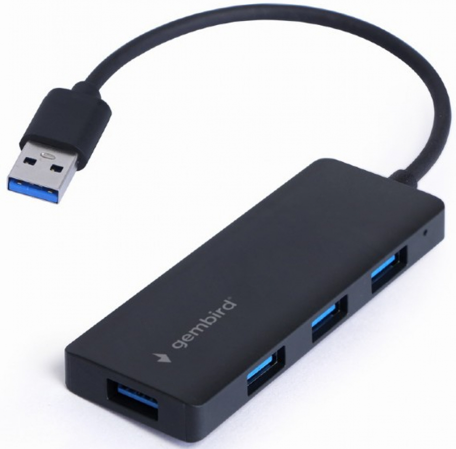 Hubs Gembird USB 3.1 4-port hub USB 3.1 (Gen 1) Black (UHB-U3P4-03)
