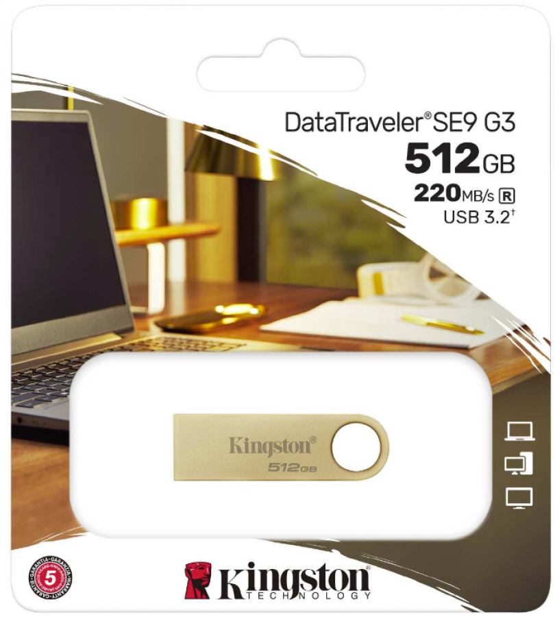 Zibatmiņa Kingston DataTraveler SE9 G3 512GB Metal (DTSE9G3/512GB)