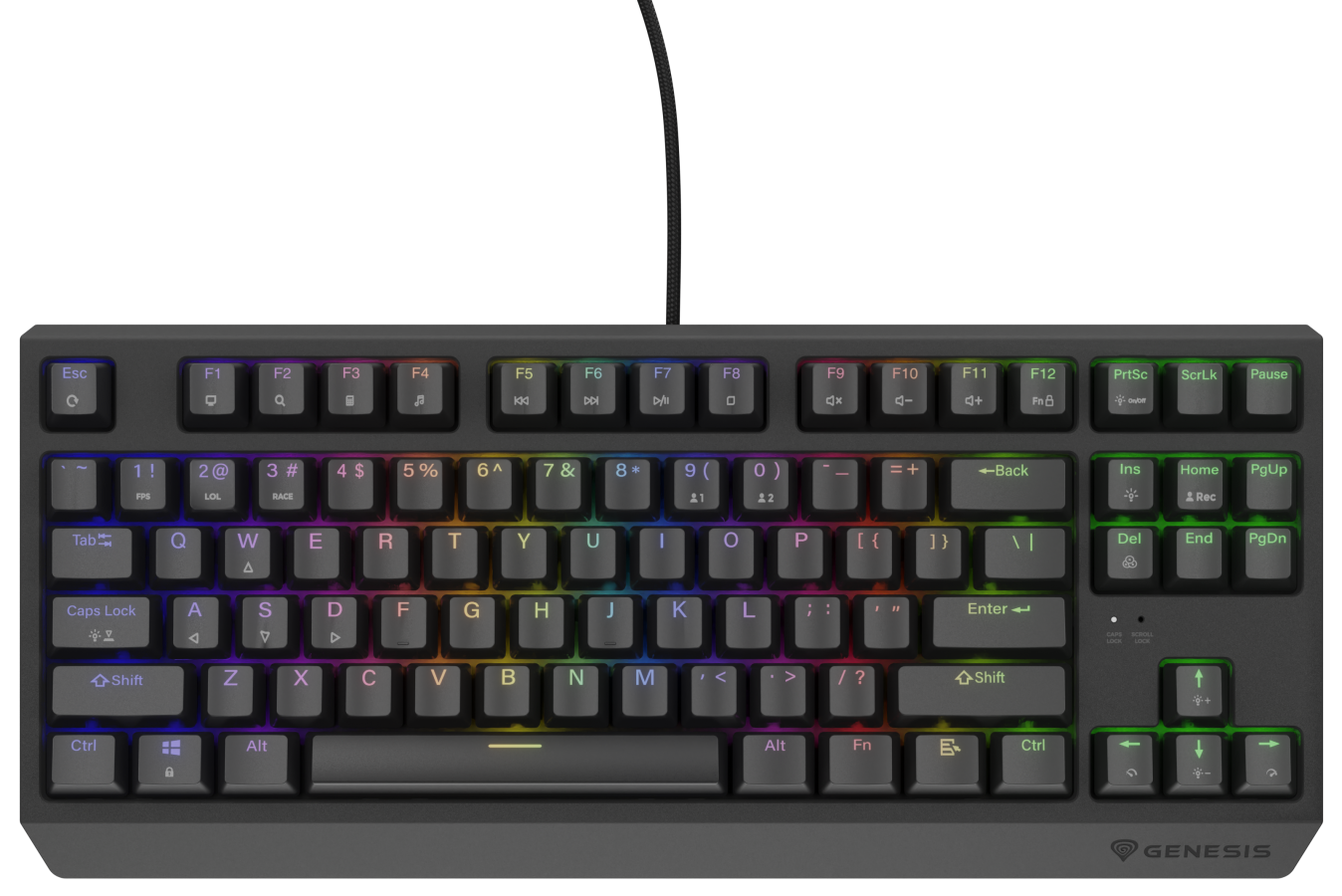 Klaviatūra Genesis Thor 230 TKL RGB Outemu Red (NKG-2077)