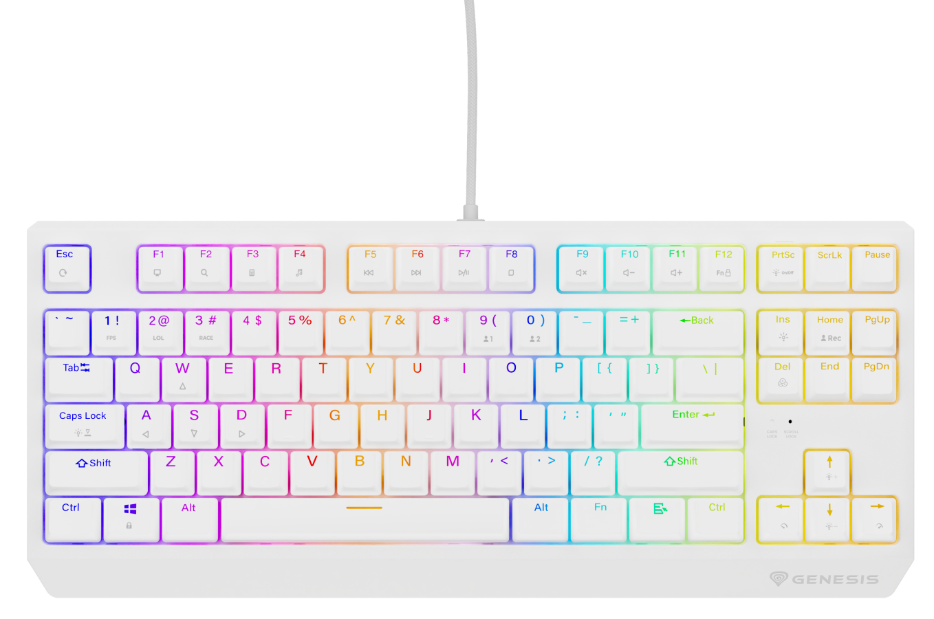 Klaviatūra Genesis Thor 230 TKL RGB Outemu Red (NKG-2078)