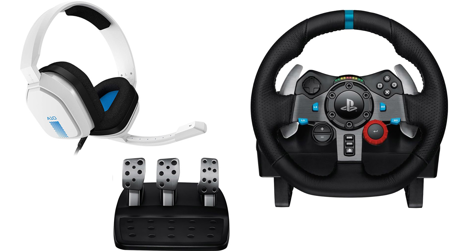 Spēļu stūre Logitech G29 Racing Wheel + Austiņas Astro A10 komplekts (991-000486)