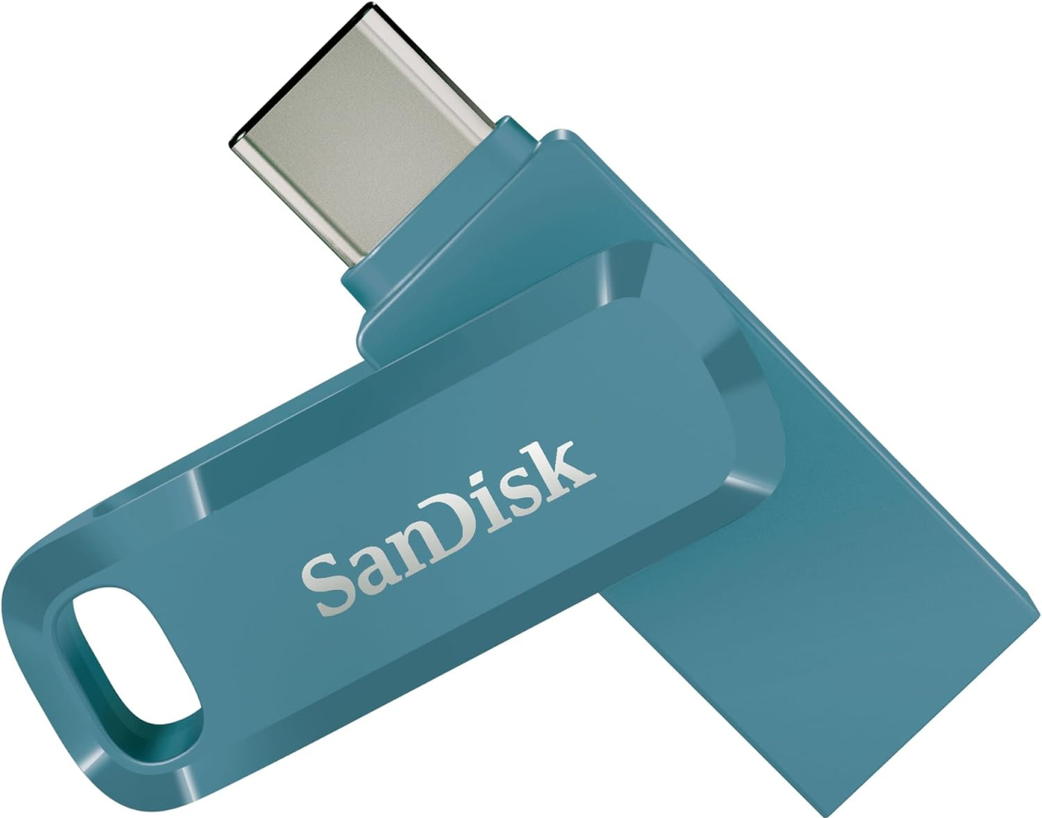 Zibatmiņa SanDisk Ultra Dual Drive Go USB-A / USB Type-C 128GB Navagio Bay (SDDDC3-128G-G46NBB)
