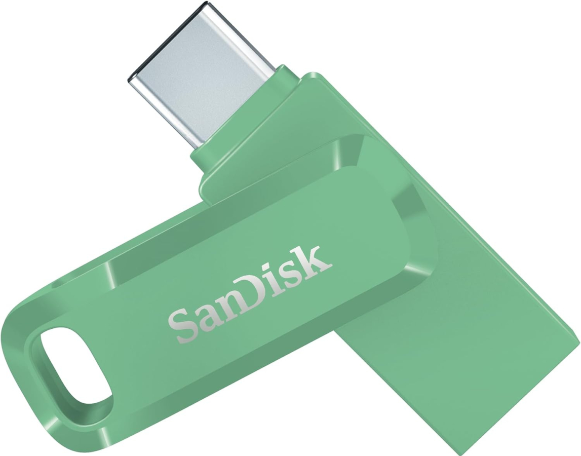 Zibatmiņa SanDisk Ultra Dual Drive Go USB-A / USB Type-C 64GB Absinthe Green (SDDDC3-064G-G46AG)