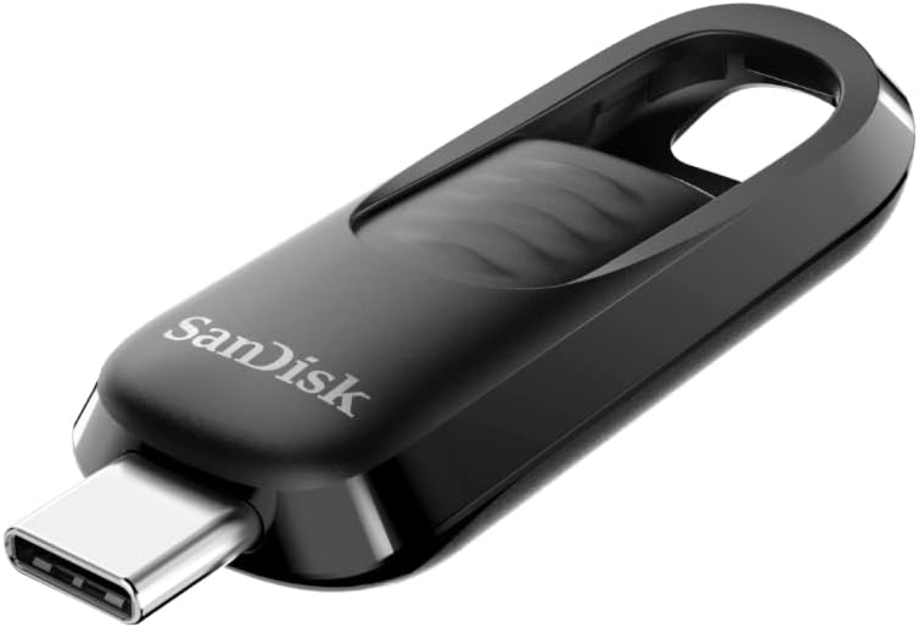 Zibatmiņa SanDisk Ultra Slider USB-C 256GB Black (SDCZ480-256G-G46)