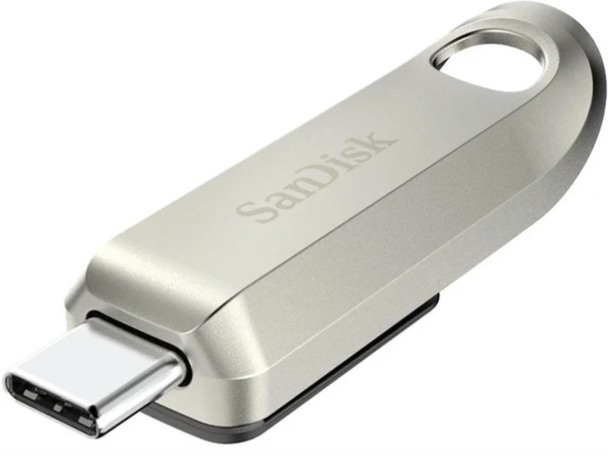 Zibatmiņa SanDisk Ultra Luxe 128GB USB-C Silver (SDCZ75-128G-G46)