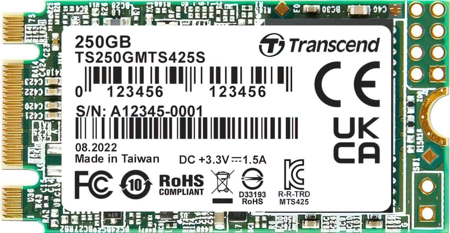 Cietais disks Transcend MTS425S 250GB (TS250GMTS425S)
