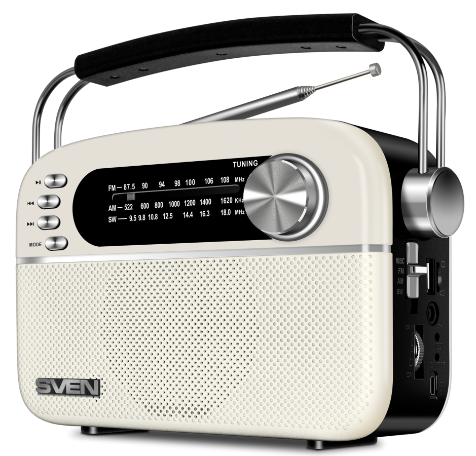Radio receiver Sven SRP-505 White (SRP-505W)
