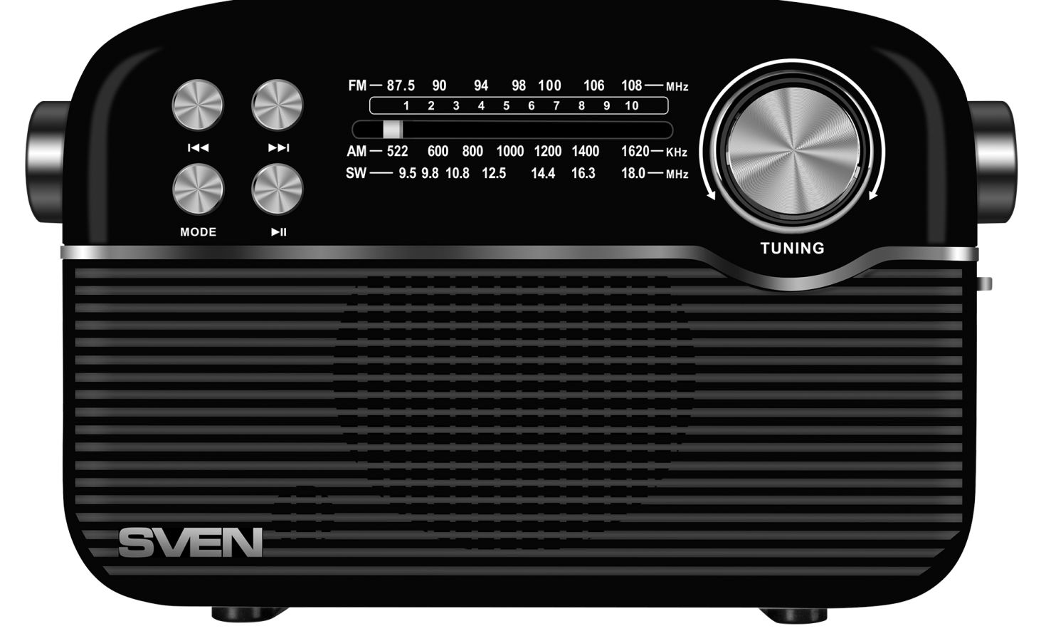 Radio uztvērējs Sven RP-500 Black (SRP-500B)
