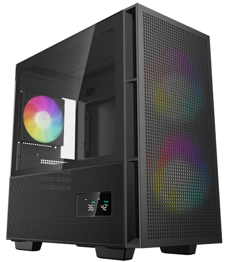 Datora korpuss DeepCool CH360 Digital Black (R-CH360-BKAPE3D-G-1)