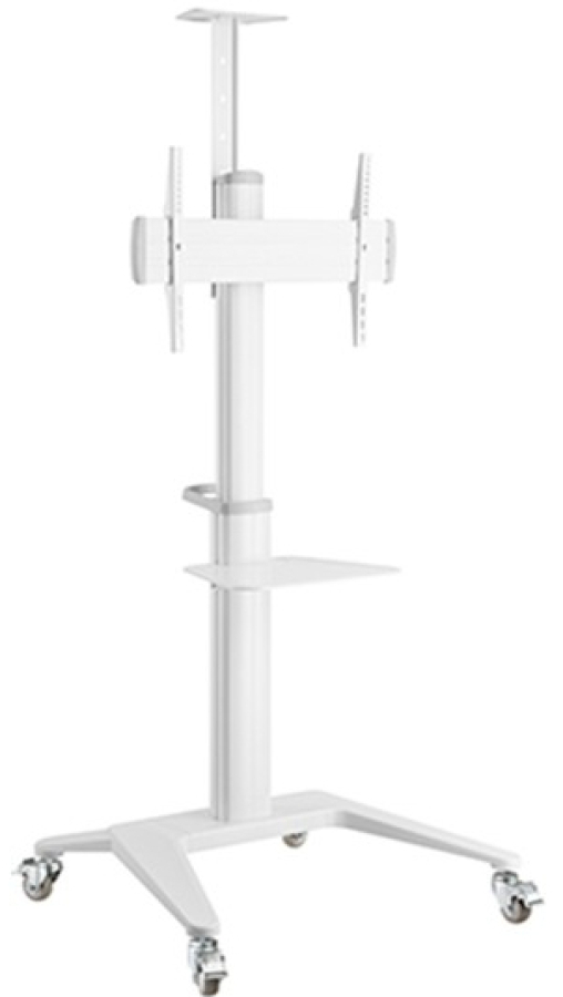 Monitora stiprinājums Gembird Aluminum TV Floor Stand  with Caster Wheels White (TVS-70T-02-W)