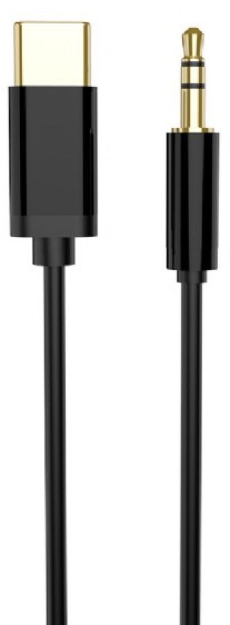 Kabelis Gembird USB type-C Male - 3.5 mm Female 1.5m Black (CCA-CM3.5M-1.5M)