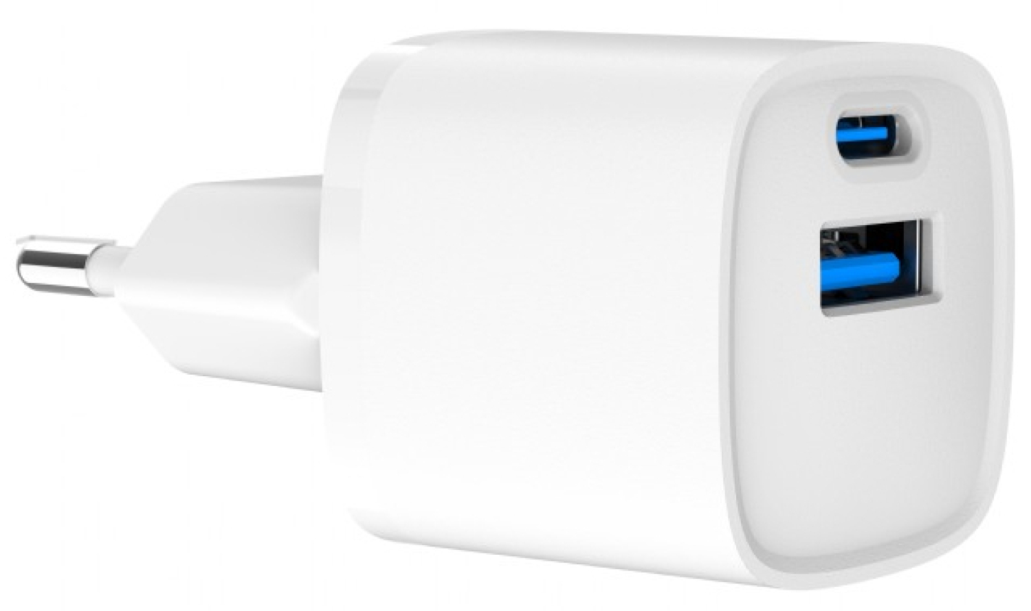 Charger Gembird USB Type-C + USB Type-A White (TA-UC-PDQC20-W-01)