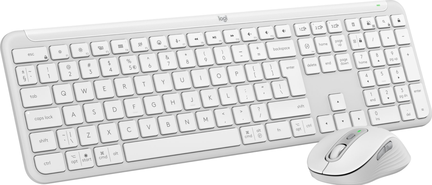 Perifērijas komplekts Logitech Signature Slim MK950 White (920-012491)
