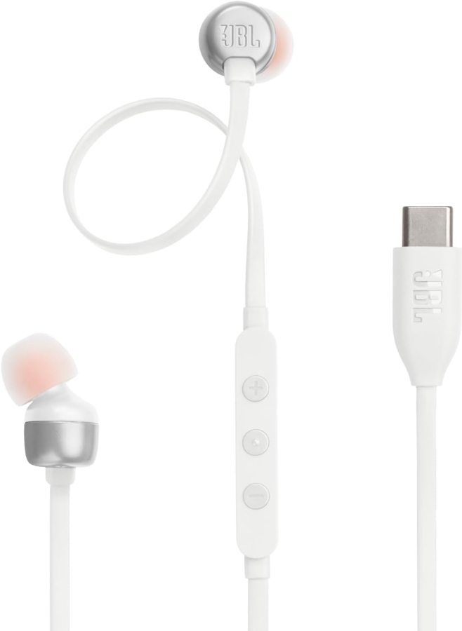 Austiņas JBL Tune 310C USB-C White (JBLT310CWHT)