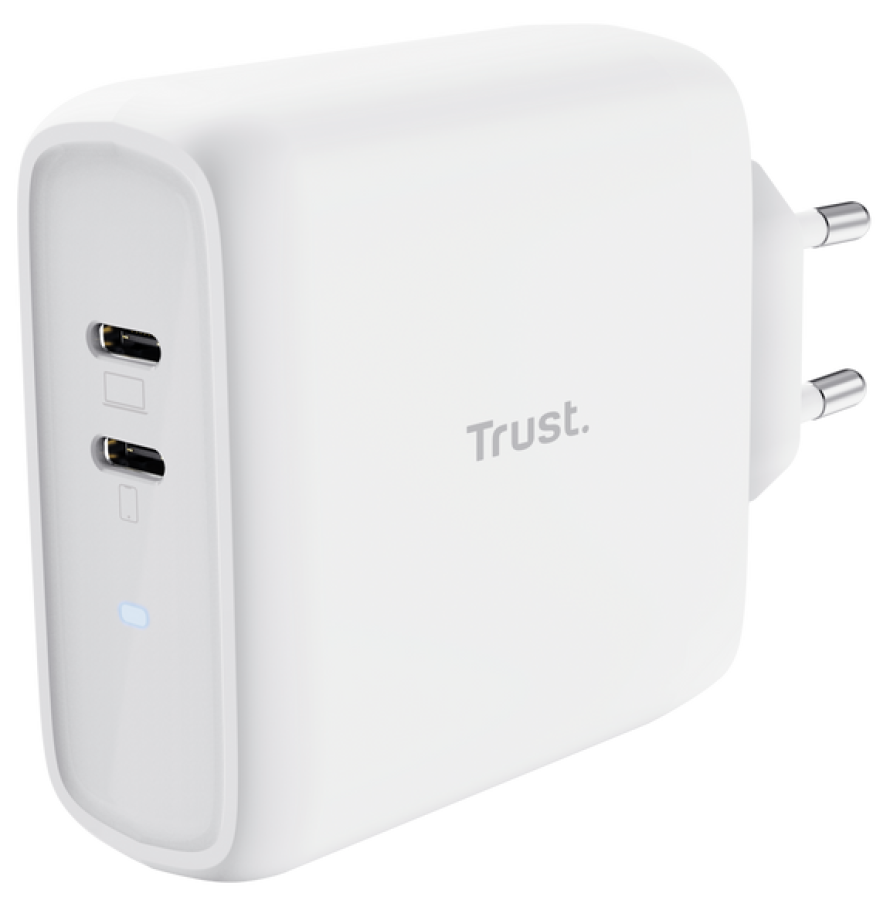 Lādētājs Trust Maxo 65W 2x USB-C White (25381)