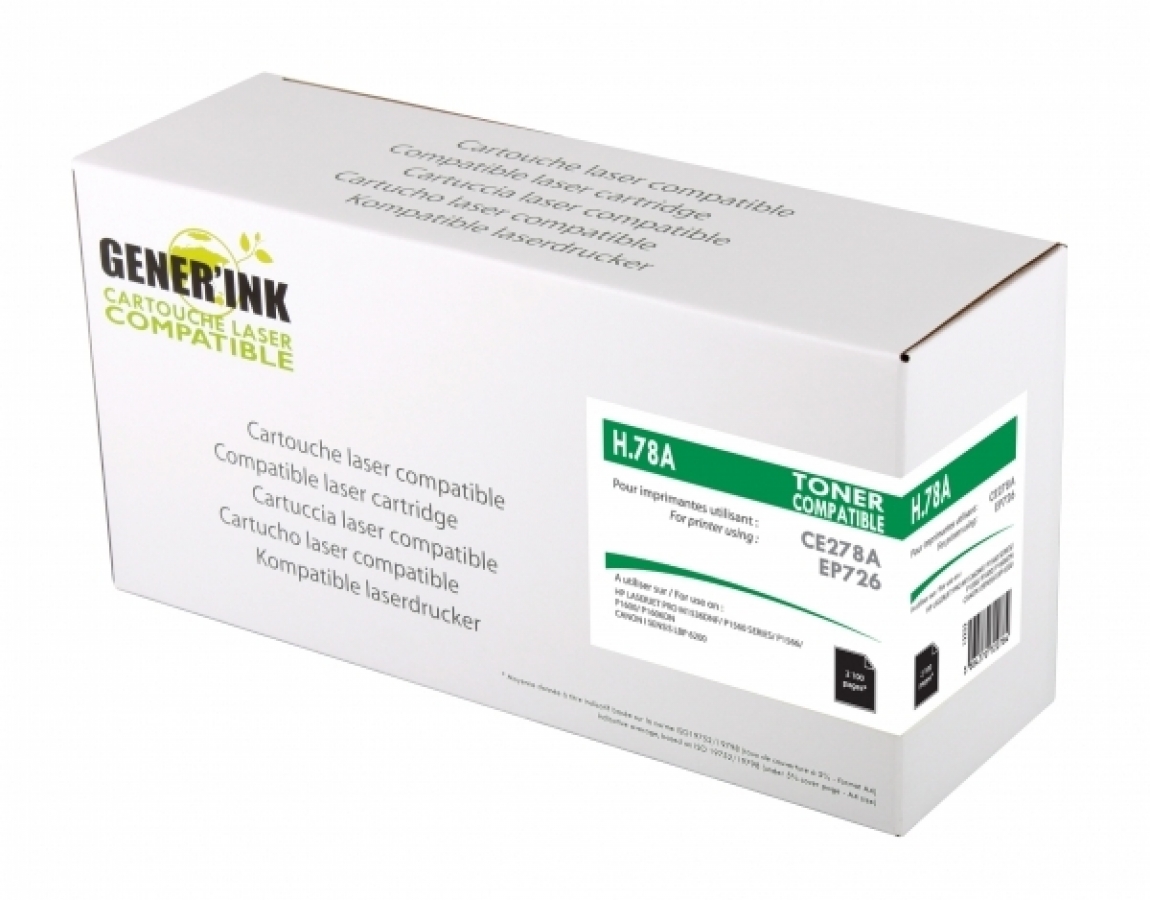 GenerInk HP CE278A Black OEM (H.78A-GI-OEM)