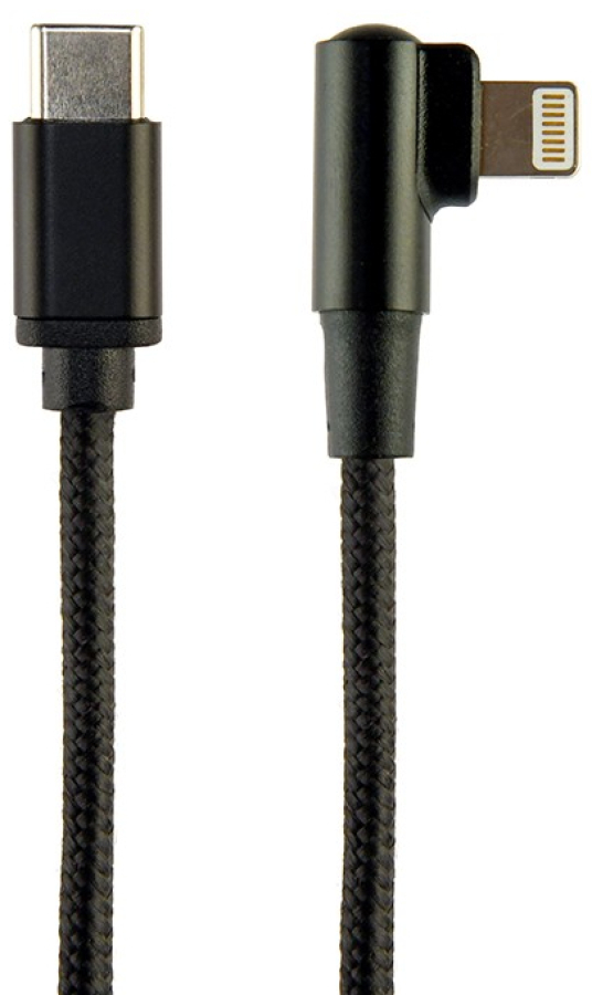 Kabelis Gembird USB Type-C Male - 8-pin Male 0.2 m Black (CC-USB2-CMLML-0.2M)