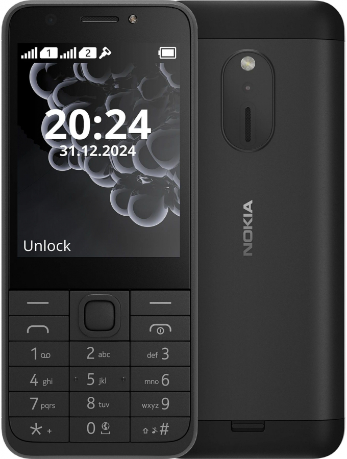 Mobilais tālrunis Nokia 230 2024 Black (286944134)