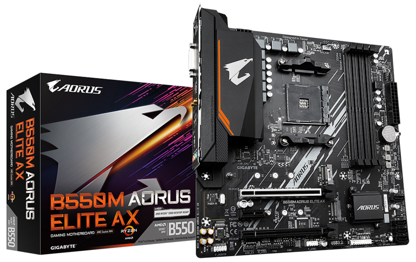 Pamatpate Gigabyte B550M AORUS ELITE AX (rev. 1.3) (B550M AORUS ELITE AXG13)