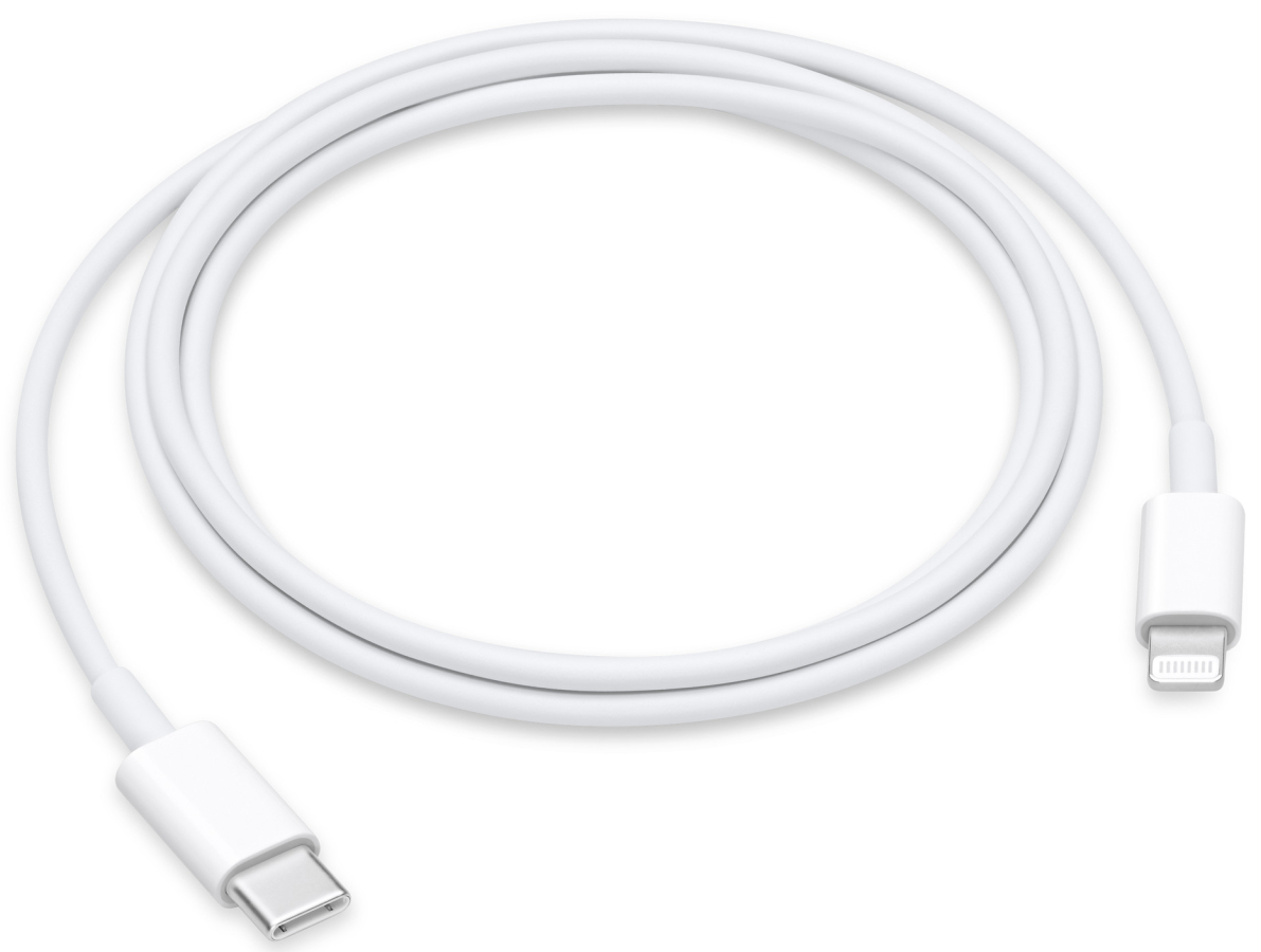 Kabelis Apple USB Type-C Male - Lightning Male 2m White (MW2R3ZM/A)