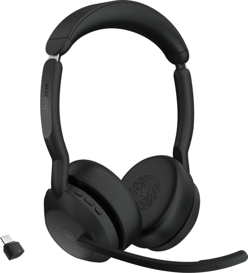 Austiņas Jabra Evolve2 55 MS Stereo USB-C Black (25599-999-899)