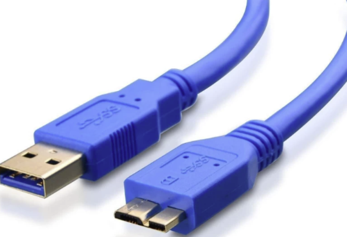 Cable Brackton USB-A Male - USB Micro B Male 1m Blue (US3-AMB-0100.U)