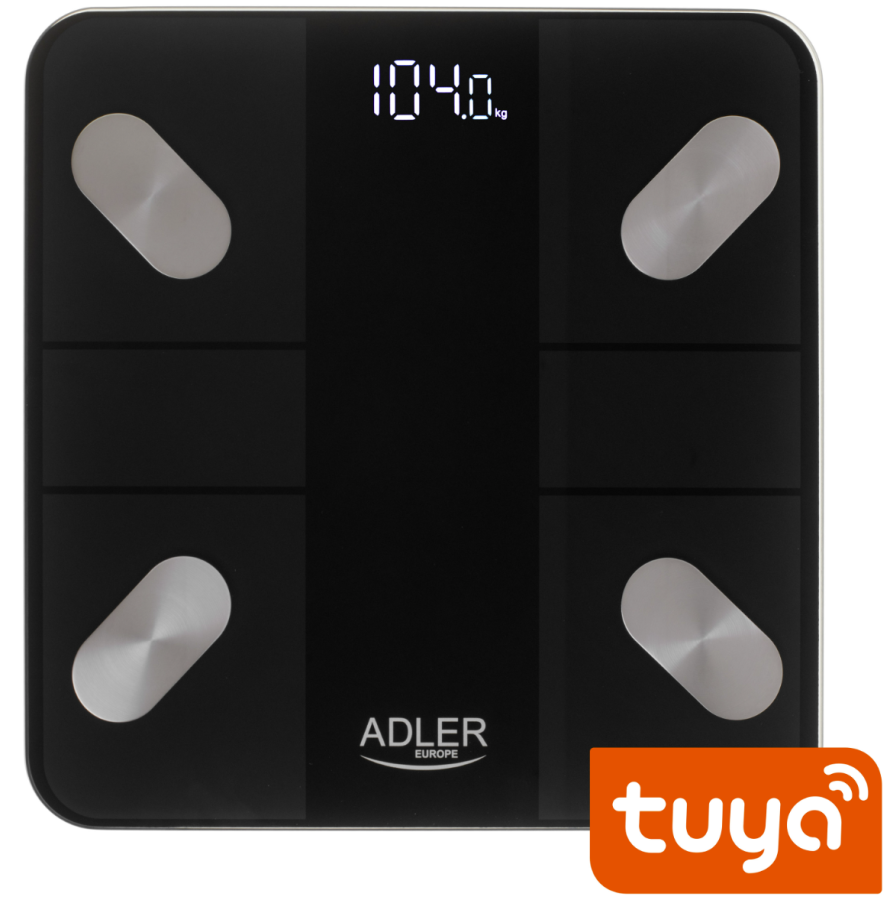 Ķermeņa svari Adler AD 8186 Black (AD 8186B)