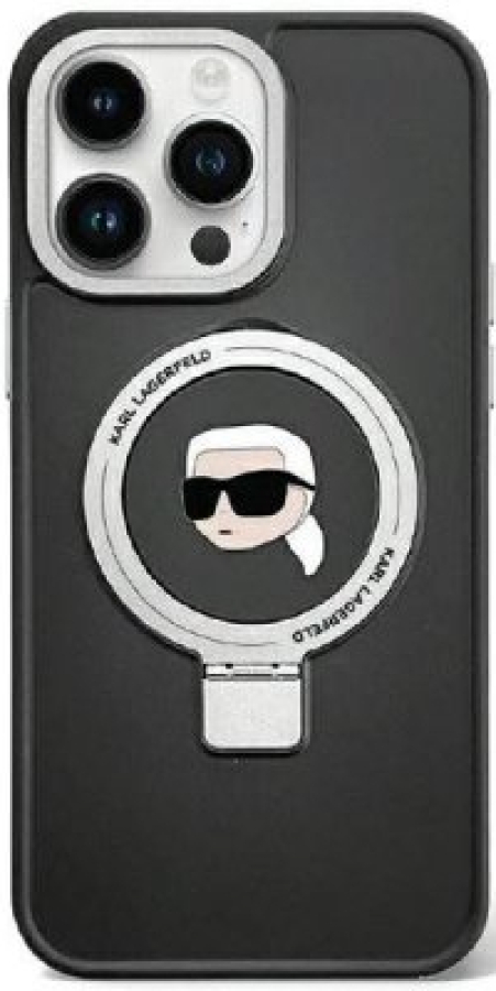 Maciņš telefonam Karl Lagerfeld Apple iPhone 15 Pro Max Black (KLHMP15XHMRSKHK)