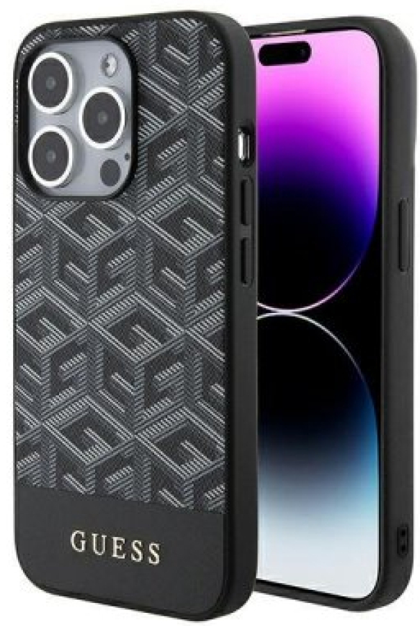 Maciņš telefonam Guess Apple iPhone 15 Pro Max Black (GUHMP15XHGCFSEK)