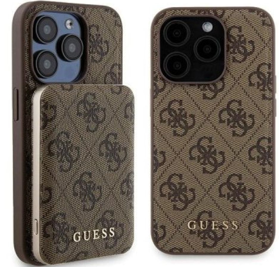 Case for phone Guess Apple iPhone 15 Pro Max + Powerbank (GUBPM5P15X4GEMGW)