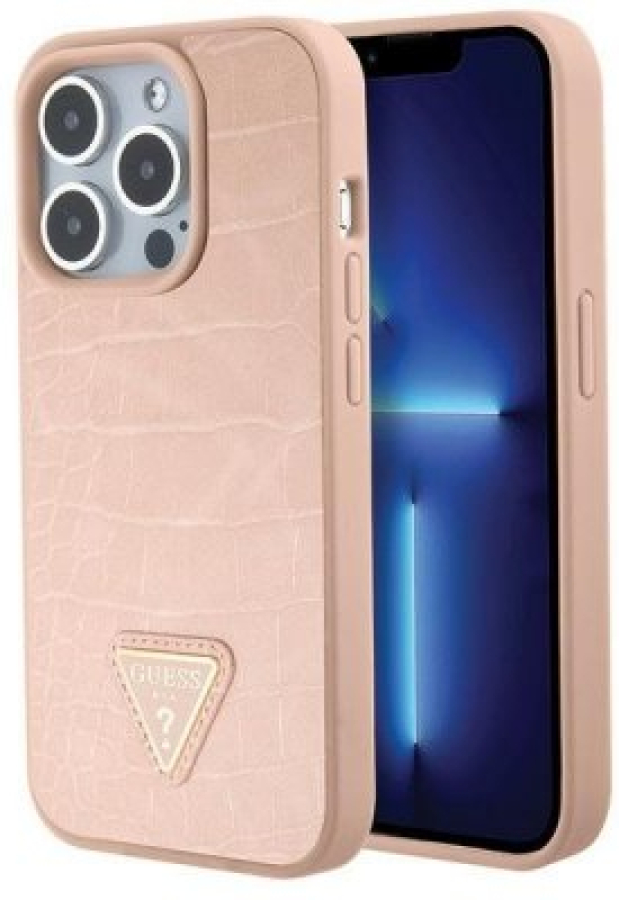 Case for Guess Apple iPhone 15 Pro Max Pink (GUHCP15XPCRTHCP)