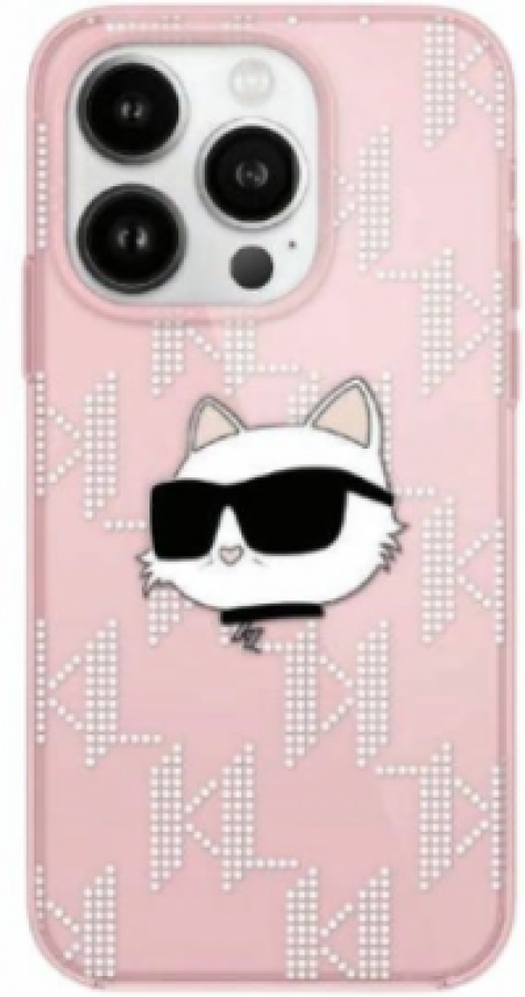 Case for phone Karl Lagerfeld Apple iPhone 15 Pro Pink (KLHCP15LHKLPCHP)