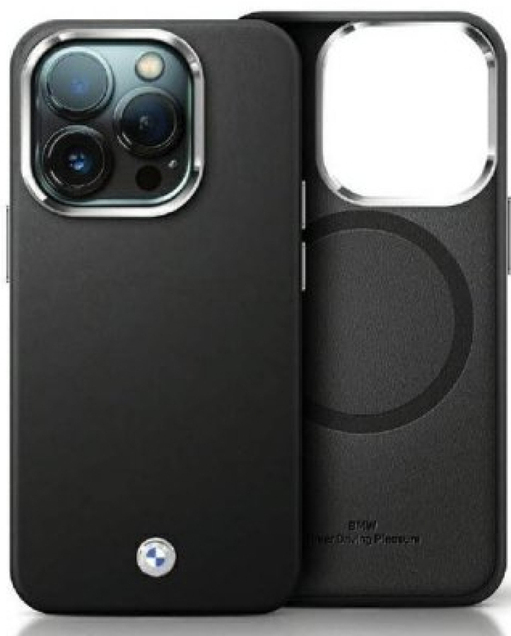 Maciņš telefonam BMW Apple iPhone 15 Pro Max Black (BMHMP15X23PUFWK)