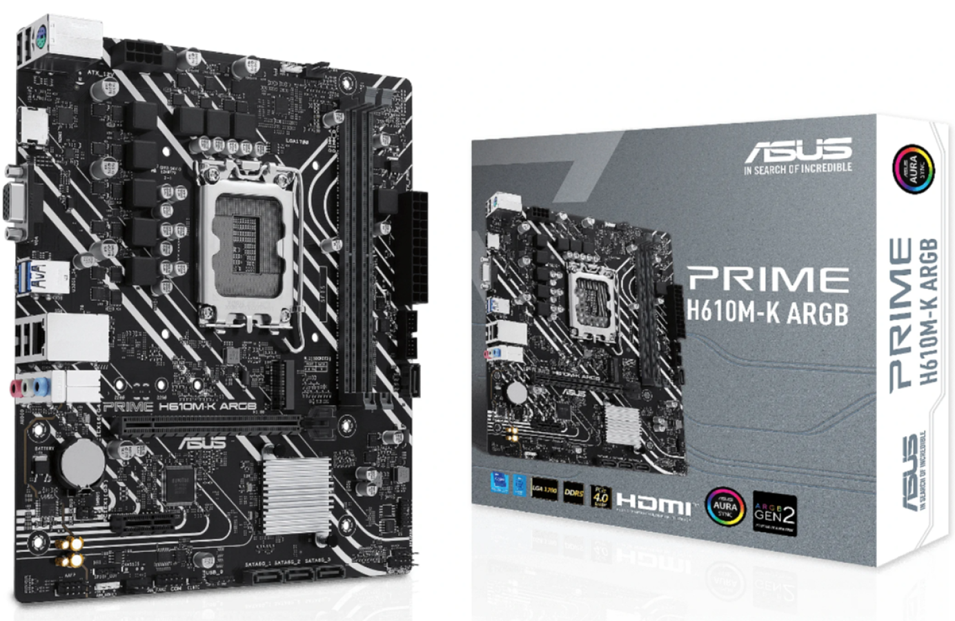 Pamatplate ASUS PRIME H610M-K ARGB (90MB1G90-M0EAY0)