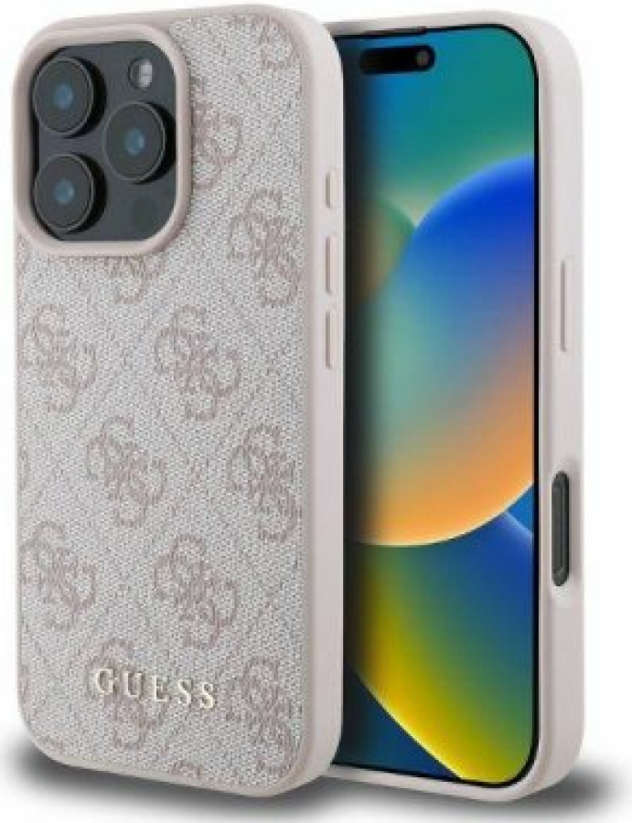 Case for Guess Apple iPhone 16 Pro Max Pink (GUHCP16XG4GFPI)
