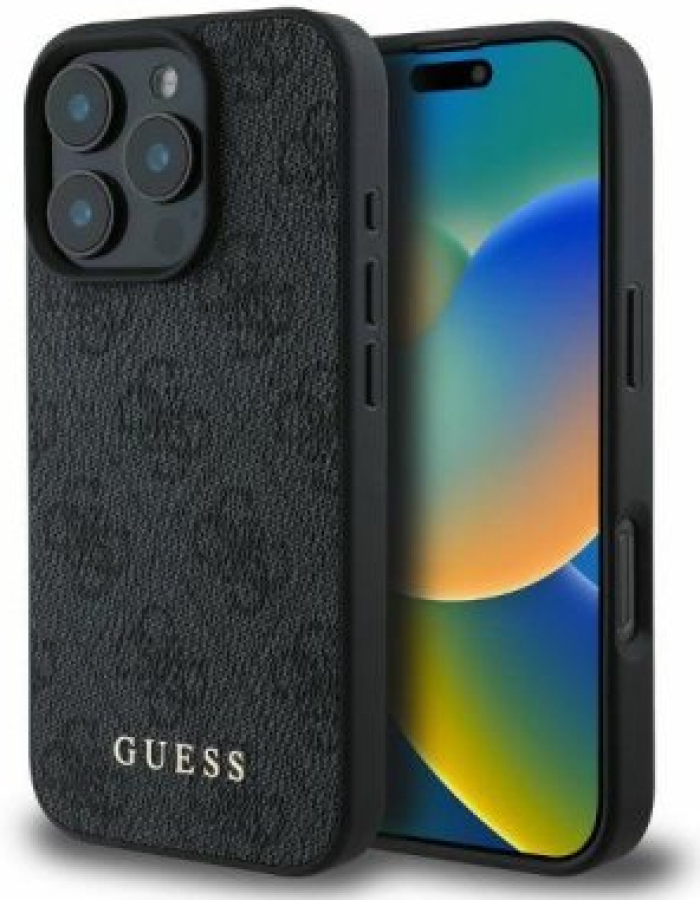 Case for Guess Apple iPhone 16 Pro Max Black (GUHCP16XG4GFGR)
