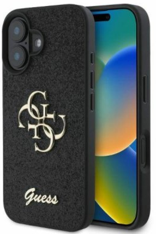 Case for Guess Apple iPhone 16 Black (GUHCP16SHG4SGK)