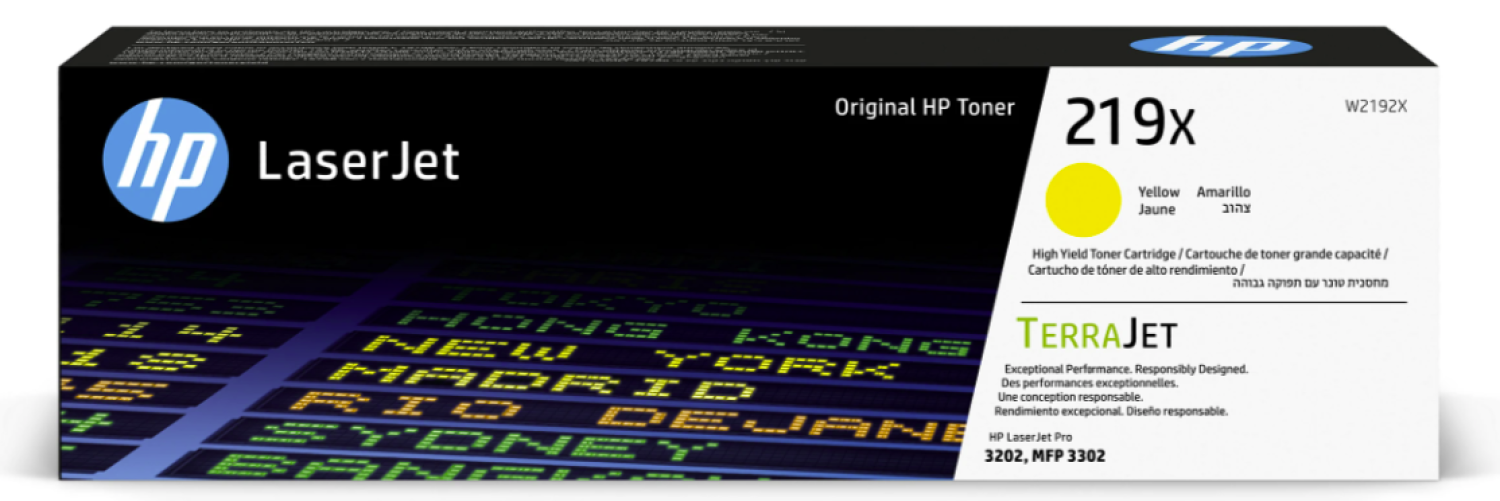 Toneris HP 219X Yellow (W2192X)
